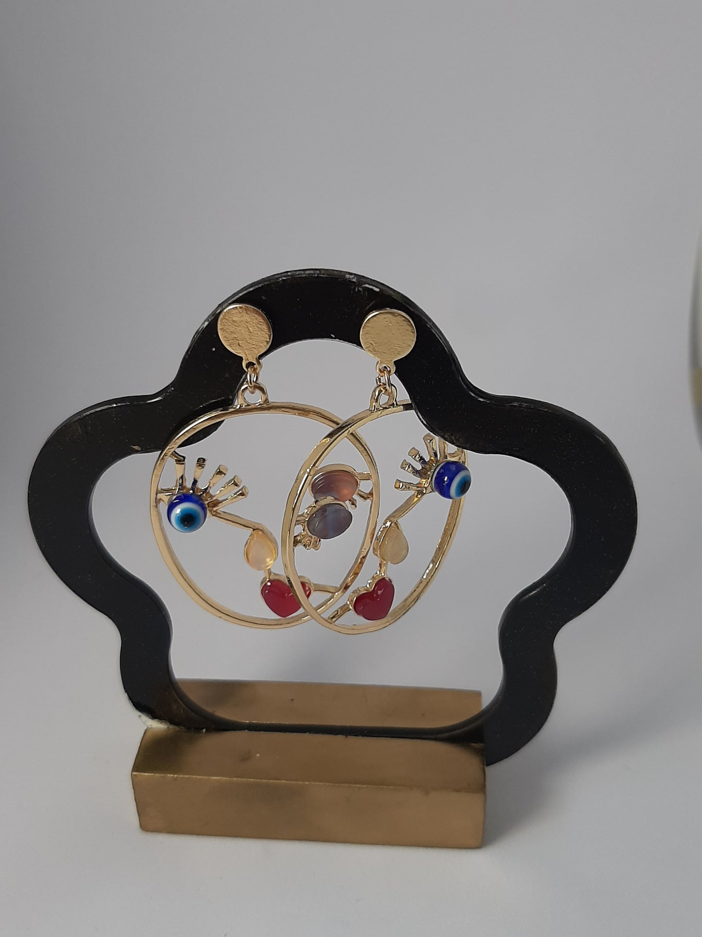 Boucles d'oreilles design créatif en Metal