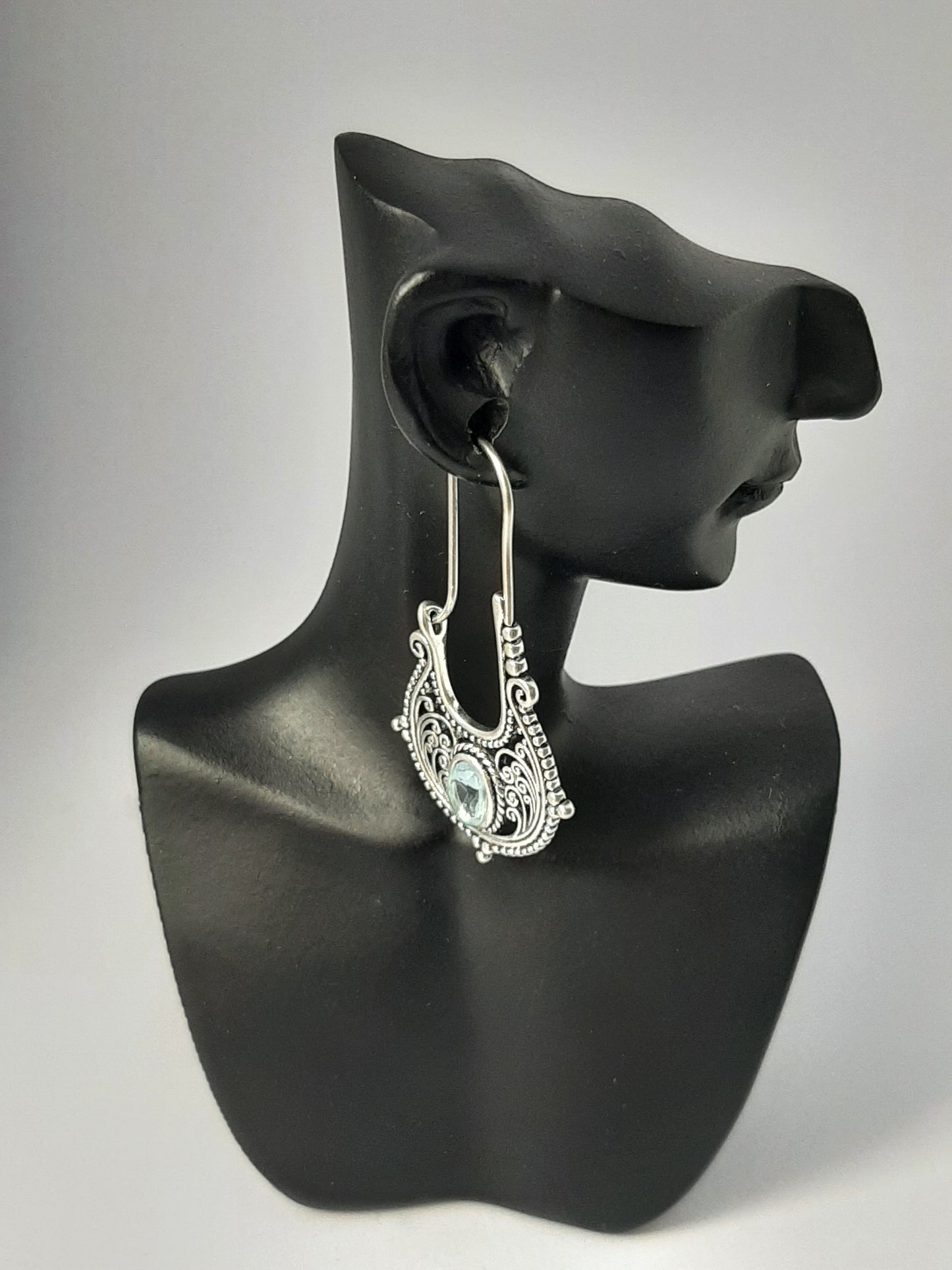 Boucles d'oreilles plaque Argent en alliage de Zinc