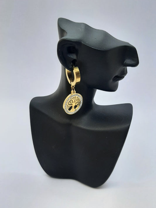 Boucles d'oreilles Bohèmes en Acier Inoxydale