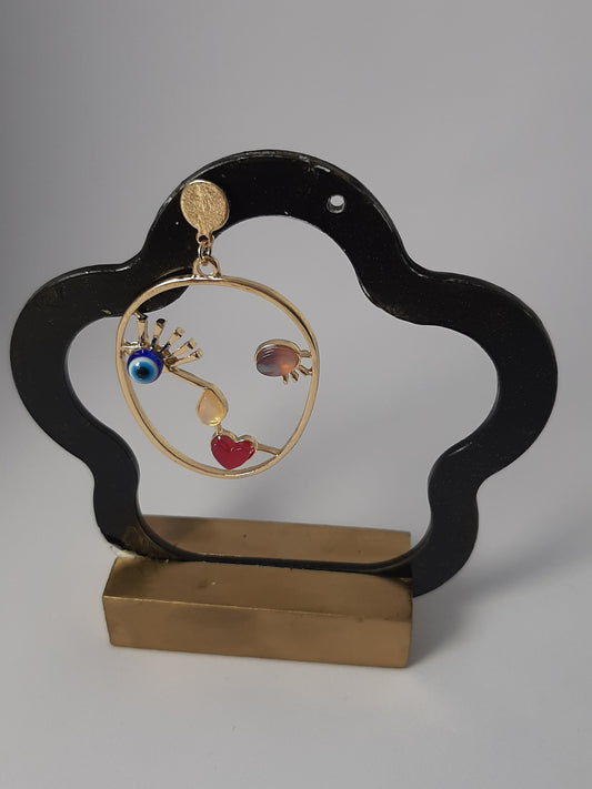 Boucles d'oreilles design créatif  en Metal