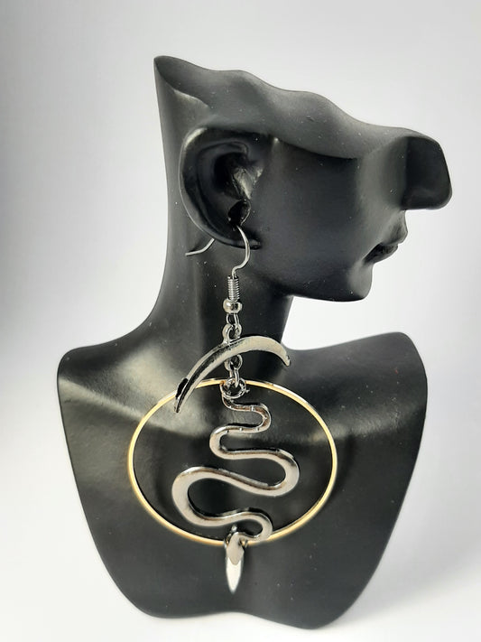 Boucles d'oreilles en métal alliage de zinc