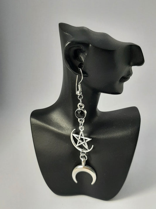 Boucles d'oreilles design créatif  en Metal