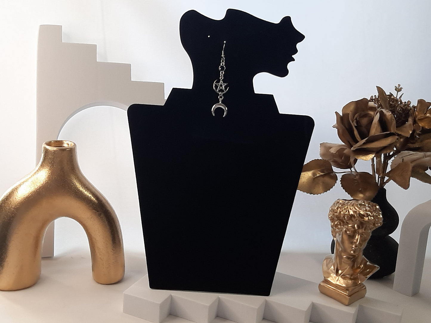Boucles d'oreilles design créatif  en Metal