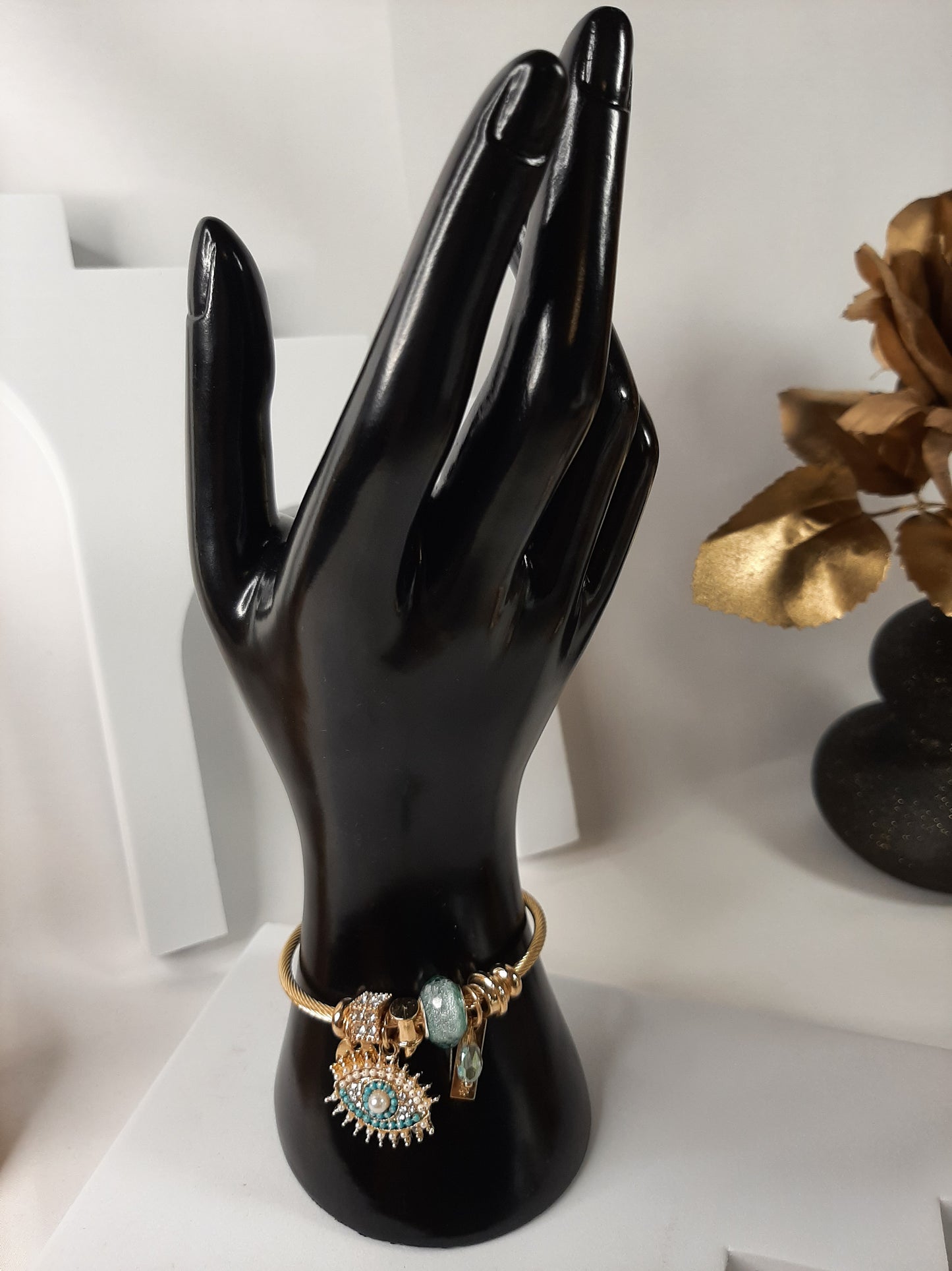 Bracelet multi-éléments en acier inoxydable