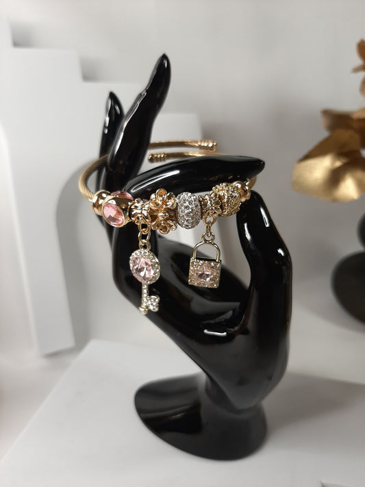 Bracelet multi-éléments en acier inoxydable