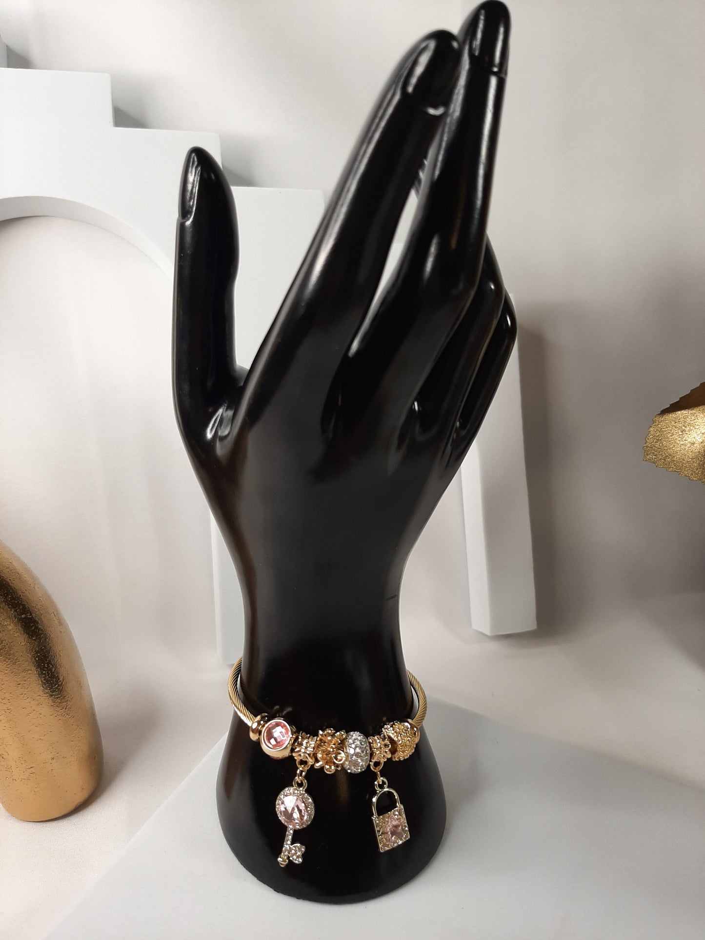 Bracelet multi-éléments en acier inoxydable