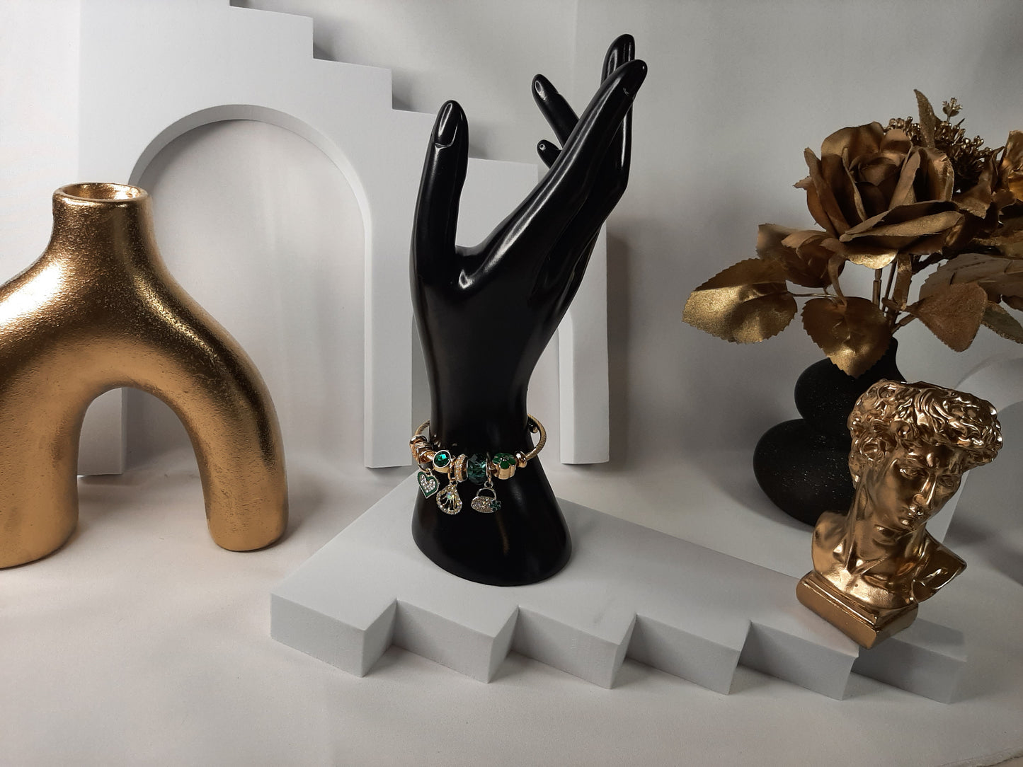 Bracelet multi-éléments en acier inoxydable
